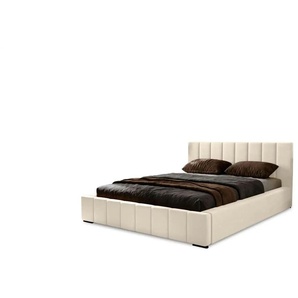 Polsterbett mit Stauraum Nelia ¦ beige ¦ Maße (cm): B: 215 H: 100