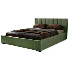 Polsterbett mit Stauraum  Nelia ¦ grün ¦ Maße (cm): B: 155 H: 90