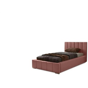 Polsterbett mit Stauraum mit Bettkasten und Lattenrost Nelia ¦ rosa/pink ¦ Maße (cm): B: 105 H: 100