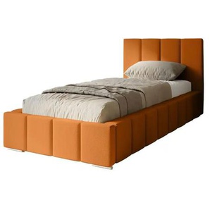 Polsterbett mit Stauraum - orange - Materialmix - 95 cm - 100 cm | Möbel Kraft