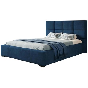 Polsterbett mit Stauraum Poole ¦ blau ¦ Maße (cm): B: 180 H: 104