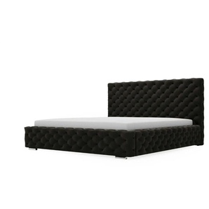 Polsterbett mit Stauraum - schwarz - Materialmix - 105 cm | Möbel Kraft