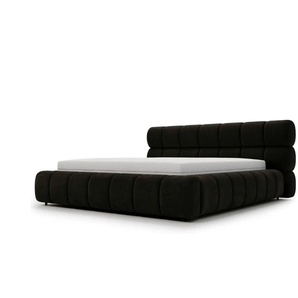 Polsterbett mit Stauraum - schwarz - Materialmix - 247 cm - 95 cm | Möbel Kraft