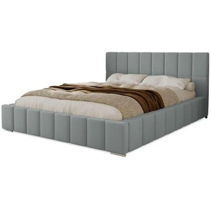 Polsterbett mit Stauraum - silber - Materialmix - 175 cm - 100 cm | Möbel Kraft