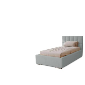 Polsterbett mit Stauraum - silber - Materialmix - 105 cm - 100 cm | Möbel Kraft