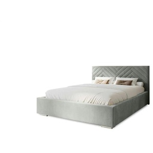 Polsterbett mit Stauraum - silber - Materialmix - 175 cm - 100 cm | Möbel Kraft