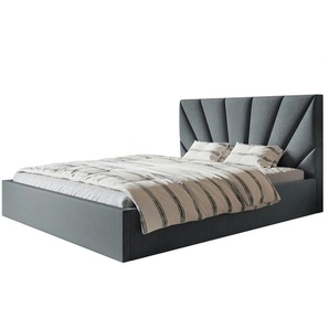 Polsterbett mit Stauraum Sleaford ¦ grau ¦ Maße (cm): B: 148 H: 90