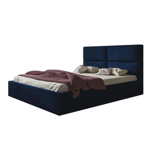 Polsterbett mit Stauraum Slimford ¦ blau ¦ Maße (cm): B: 148 H: 90