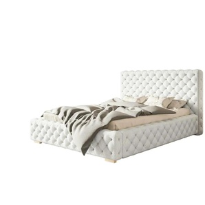 Polsterbett mit Stauraum Wigan ¦ weiß ¦ Maße (cm): B: 203 H: 107