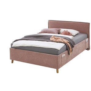Polsterbett mit trendiger Kederumrahmung Fun ¦ rosa/pink ¦ Maße (cm): B: 153 H: 90