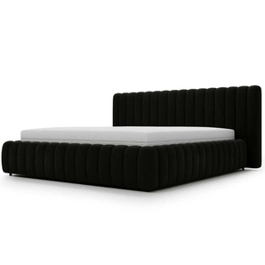 Polsterbett mit Stauraum Bliss - schwarz - Materialmix - 212 cm - 105 cm | Möbel Kraft