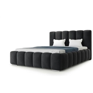 Polsterbett - schwarz - Materialmix - 220 cm - 112 cm | Möbel Kraft
