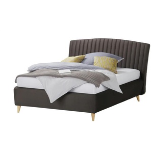 Polsterbett Shelly | grau | 165 cm | 117 cm | cm 227,0 |