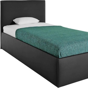 Polsterbett WESTFALIA SCHLAFKOMFORT Betten Gr. Kunstleder, Liegefläche B/L: 180 cm x 200 cm Betthöhe: 42 cm, Gewicht bis: 80 kg H2, Kaltschaummatratze, schwarz Bett Polsterbett Polsterbetten mit Bettkasten Betten inkl. bei Ausführung Matratze
