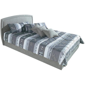 Polsterbett, grau, B:162cm L:212cm, Bezug Bett: Microfaser (100% Polyester), Bonnell-Federkernmatratze: Mischgewebe (51% Polyprophlen, 39% Polyester, 10% Baumwolle), Kaltschaummatratze: Frottee (100% Polyester), Bezug abnehm- und waschbar bis 60u00b0C,
