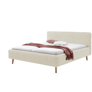 Polsterbettgestell - beige - Materialmix - 181 cm - 105 cm | Möbel Kraft