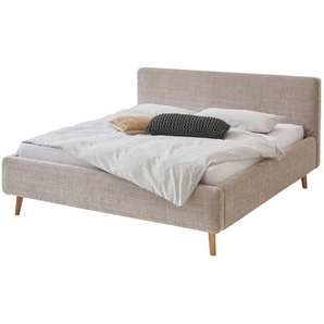 Polsterbettgestell - beige - Materialmix - 181 cm - 105 cm | Möbel Kraft