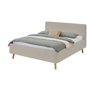 Polsterbettgestell - beige - Materialmix - 181 cm - 105 cm | Möbel Kraft