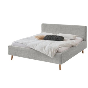 Polsterbett - grau - Materialmix - 181 cm - 105 cm | Möbel Kraft