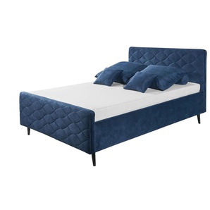 Polsterbettgestell Mario A | blau | 149 cm | 108 cm |