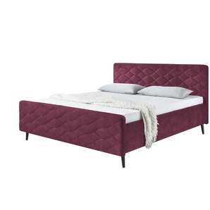 Polsterbettgestell Mario A | rot | 169 cm | 108 cm |