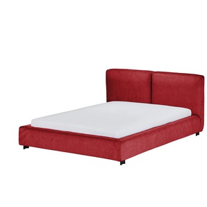 Polsterbettgestell - rot - Materialmix - 186 cm - 94 cm - cm 226,0 | Möbel Kraft