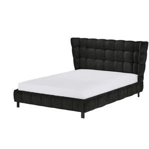 Polsterbettgestell - schwarz - Materialmix - 188 cm - 109 cm - cm 214,0 | Möbel Kraft