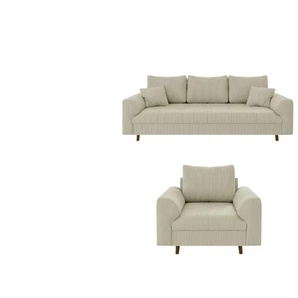 Polstergarnitur 3+1 | beige | 210 cm | 81 cm |