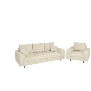 Polstergarnitur 3+1 | beige | 210 cm | 81 cm |