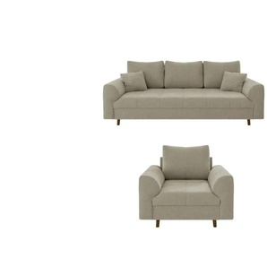 Polstergarnitur 3+1  Lars ¦ beige ¦ Maße (cm): B: 210 H: 81