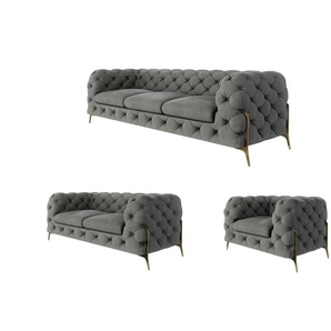 Polstergarnitur 3+2+1 | grau | 243 cm | 75 cm |