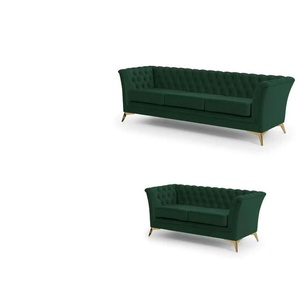 Polstergarnitur 3+2 | grün | 237 cm | 78 cm |