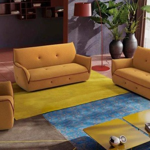 Polstergarnitur EGOITALIANO Yuki Sitzmöbel-Sets Gr. H/T: 85 cm x 90 cm, Microfaser, orange (viareggio, fuchsia) Couchgarnituren Sets Set, bestehend aus einem 2,5- und 2-Sitzer, mit innovativen