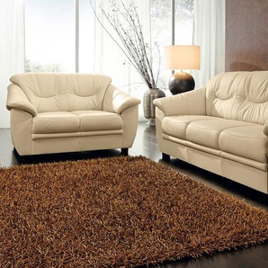 Polstergarnitur SIT & MORE Savona, beige (creme), H:90cm T:90cm, Sitzmöbel-Sets, (2-tlg.), bestehend aus je einem 2- und 3-Sitzer, inklusive Federkern, Topseller