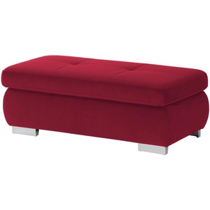 Lounge Collection Polsterhocker  Affair ¦ rot ¦ Maße (cm): B: 129 H: 47 T: 64.0