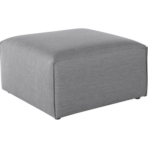 Polsterhocker ANDAS Nöre, grau (hellgrau), B:80cm H:46cm T:80cm, Samtoptik (100% Polyester), Struktur (100% Polypropylen), Struktur fein (100% Polyester), Webstoff (100% Polyester), Luxus-Microfaser Lederoptik (100% Polyester), Baumwoll-/Leinenmix (60%