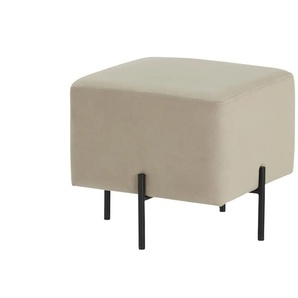 Polsterhocker - beige - Materialmix - 43 cm - 40 cm - cm 43,0 | Möbel Kraft