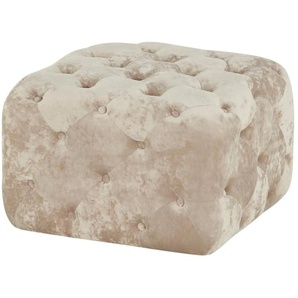 Polsterhocker - beige - Materialmix - 55 cm - 35 cm - cm 55,0 | Möbel Kraft