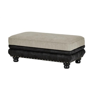 Polsterhocker - braun - Materialmix - 120 cm - 50 cm - cm 60,0 | Möbel Kraft