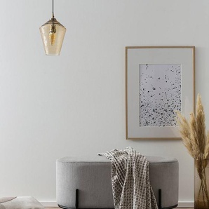 Polsterhocker Bumyra Typ A 80 x 42 x 40cm Grau/Lichtgrau Mischgewebe