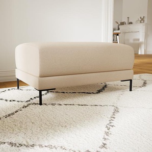 Polsterhocker Cremebeige - Eleganter Polsterhocker: Hochwertige Qualität, einzigartiges Design - 80 x 42 x 60 cm, Individuell konfigurierbar