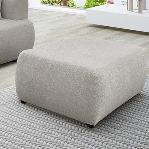 Polsterhocker Designerhocker Hocker ANIKE in Stoff Now or Never Beige