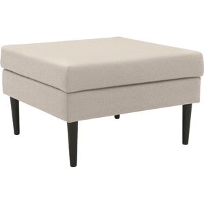Polsterhocker DOMO COLLECTION Saule Hocker Gr. B/H/T: 75 cm x 46 cm x 75 cm, Struktur, beige (sand) Gartenhocker Outdoor