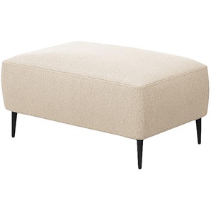 Polsterhocker 90 x 45 x 60cm Beige Webstoff Saia: Beige