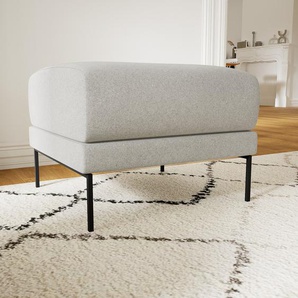 Polsterhocker Eisblau - Eleganter Polsterhocker: Hochwertige Qualität, einzigartiges Design - 60 x 48 x 60 cm, Individuell konfigurierbar
