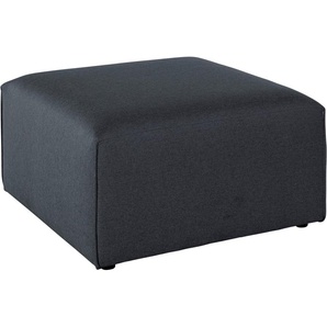 Polsterhocker ANDAS Nöre, grau (anthrazit), B:80cm H:46cm T:80cm, Samtoptik (100% Polyester), Struktur (100% Polypropylen), Struktur fein (100% Polyester), Webstoff (100% Polyester), Luxus-Microfaser Lederoptik (100% Polyester), Baumwoll-/Leinenmix (60%