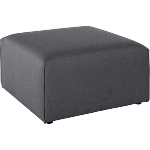 Polsterhocker ANDAS Nöre, grau (mittelgrau), B:80cm H:46cm T:80cm, Samtoptik (100% Polyester), Struktur (100% Polypropylen), Struktur fein (100% Polyester), Webstoff (100% Polyester), Luxus-Microfaser Lederoptik (100% Polyester), Baumwoll-/Leinenmix (60%