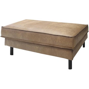 Polsterhocker 111 x 45 x 66cm Beige Microfaser Yaka: Muskat