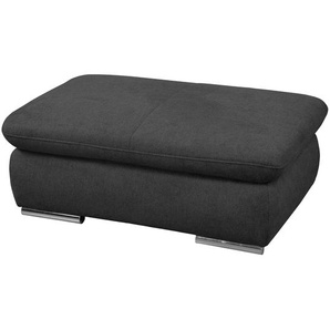 Polsterhocker Glenaire 100 x 40 x 67cm Schwarz/Schwarz