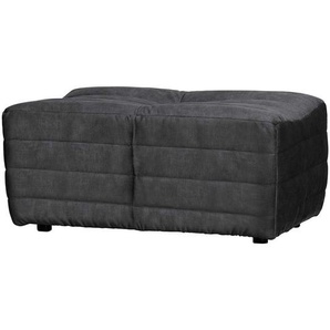 Polsterhocker in Anthrazit Samt Sofa